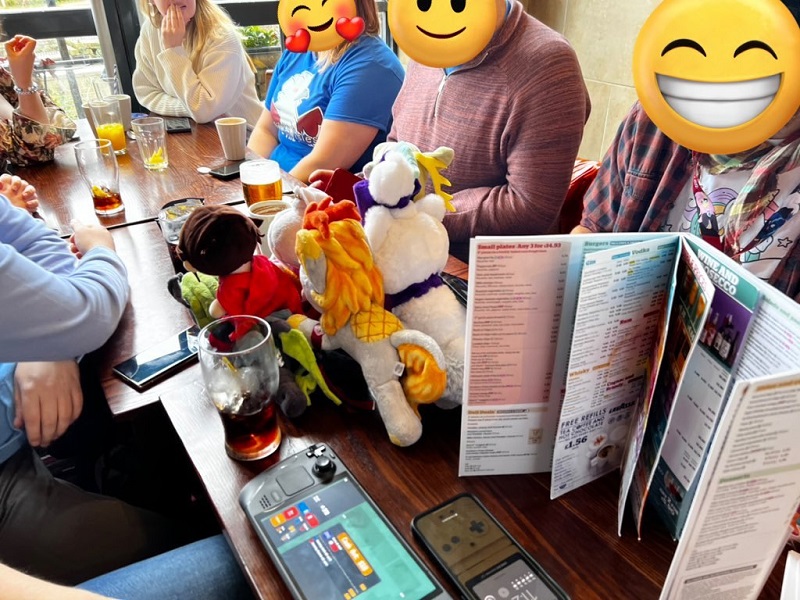 Plushies on the table